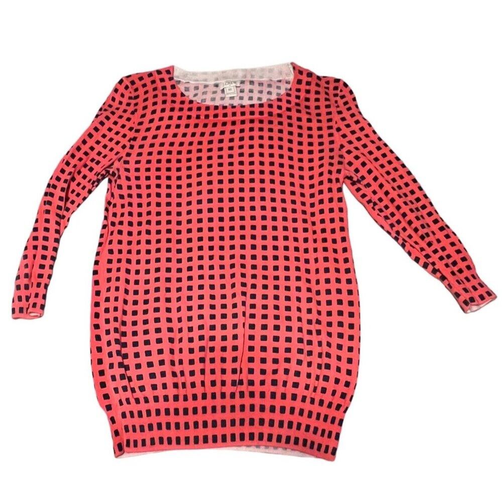 J. Crew Sweater Orange Blue Women's Size Extra Small Gently used condition Smoke